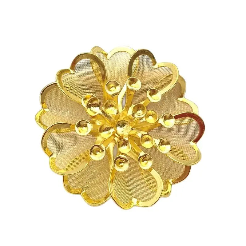10 Pcs 39mm Flower Filigree Charms DIY Jewelry Findings