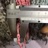 10 Pcs 5x10mm Pink MOP Shell Evil Eye Beads DIY Jewelry