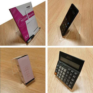 10 Pcs Acrylic Book Stand, Clear Holder for Pictures and Jewelry Display