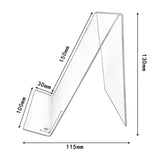 10 Pcs Acrylic Book Stand, Clear Holder for Pictures and Jewelry Display
