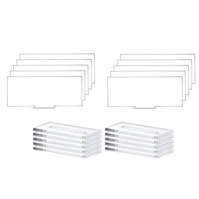 10 Pcs Acrylic Place Card Stands Clear Table Display Holder Sign Stand Wedding