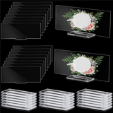 10 Pcs Acrylic Place Card Stands Wedding Table Number Holder Clear Display