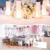 10 Pcs Acrylic Place Card Stands Wedding Table Number Holder Clear Display