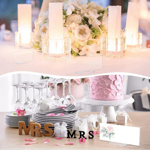 10 Pcs Acrylic Place Card Stands Wedding Table Display Holder Clear Sign Slot