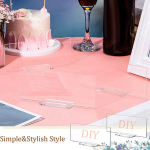 10 Pcs Acrylic Place Card Stands for Wedding