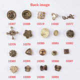 10 Pcs Pearl Crystal Rhinestone Buttons Clasp DIY Accessories