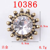 10 Pcs Pearl Crystal Rhinestone Buttons Clasp DIY Accessories