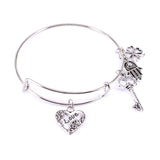 10 Pcs Bangle Set Never Give Up Bracelets for Women Jewelry