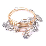 10 Pcs Bangle Set Never Give Up Bracelets for Women Jewelry