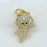 10 Pcs Bear Pendant Jewelry Charms Cartoon Bear Necklace Pendant