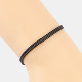 10 Pcs Leather Cord Lucky Bracelet Anklet for Men Women Surf Gift