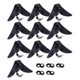 10 Pcs Plastic Triangle Tie Clips for Gift Wedding Party Ties Men Accessories