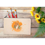 10 Pcs Canvas Pen Case Blank DIY Craft Bags - Cotton Cosmetic Travel Bag