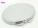 10 Pcs Blank Oval Compact Mirror DIY & Double Faced Pocket Makeup