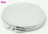 10 Pcs Blank Oval Compact Mirror DIY & Double Faced Pocket Makeup