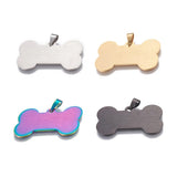 10 Pcs Stainless Steel Pendants for DIY Jewelry Making 22x40x1mm