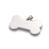 10 Pcs Stainless Steel Pendants for DIY Jewelry Making 22x40x1mm