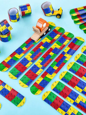 10 Pcs Brick Slap Bracelet Colorful Party Favors Pack for Kids