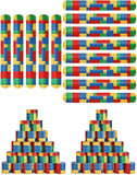 10 Pcs Brick Slap Bracelet Colorful Party Favors Pack for Kids