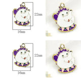 10 Pcs Cartoon Metal Charms for DIY Jewelry Making Pendants