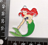 10 Pcs Cartoon Princess Metal Charms DIY Jewelry Making Pendants