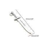 10 Pcs Sword Pendants for Necklace Bracelet DIY Craft