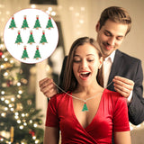 10 Pcs Christmas Tree Pendant Jewelry Accessories DIY Materials