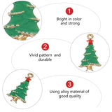 10 Pcs Christmas Tree Pendant Jewelry Accessories DIY Materials