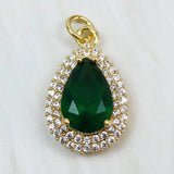 10 Pcs Crystal Charms Pendant Accessories for Women Jewelry Gift