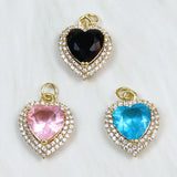 10 Pcs Crystal Charms Pendant Accessories for Women Jewelry Gift