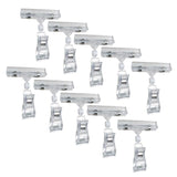 10 Pcs Double Sided Tag Clips 360? Swivel Business & Store Sign Holder