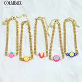 10 Pcs Fruit Charms Bracelet Summer Jewelry Gift 40118