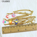 10 Pcs Fruit Charms Bracelet Summer Jewelry Gift 40118