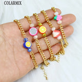 10 Pcs Fruit Charms Bracelet Summer Jewelry Gift 40118