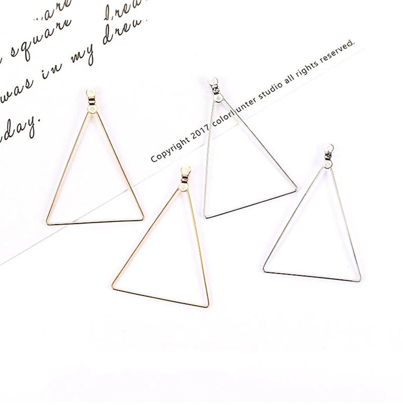 10 Pcs Geometry Charms Pendant Diy Jewelry Making Accessories