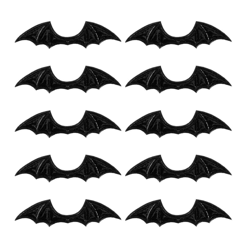 10 Pcs Girl Scrunchies Hair Clips Applique Embroidery DIY Wings