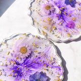 10 Pcs Agate Slice Coaster Resin Mold DIY Crafts Silicone Mould