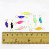 10 Pcs Mix Plated Flash Pendant Accessories for Jewelry Making