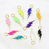 10 Pcs Mix Plated Flash Pendant Accessories for Jewelry Making