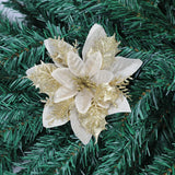 10 Pcs Christmas Flower Heads Artificial DIY Wreath Accessories
