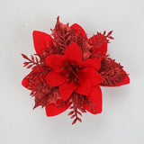 10 Pcs Christmas Flower Heads Artificial DIY Wreath Accessories