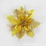 10 Pcs Christmas Flower Heads Artificial DIY Wreath Accessories