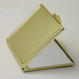 10 Pcs Square Compact Mirror Gold Metal DIY Logo Laser Print
