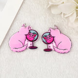 10 Pcs Halloween Charms Cat Bandage Acrylic Jewlery Findings