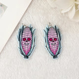 10 Pcs Halloween Charms Acrylic Witch Skull Corn Jewelry Findings