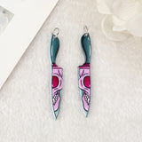 10 Pcs Halloween Ghost Charms Acrylic Jewelry Findings DIY Making