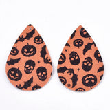 10 Pcs Halloween Teardrop Pendants Double Sided Charms for Jewelry Making