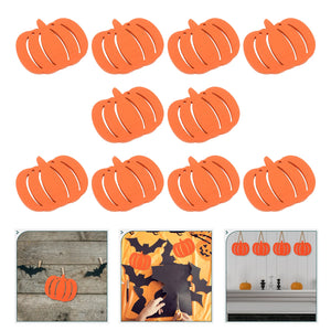 10 Pcs Halloween Wood Chips Decorations DIY Accessories Wooden Blank Slices