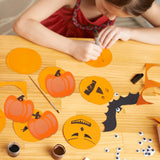 10 Pcs Halloween Wood Chips Decorations DIY Accessories Wooden Blank Slices