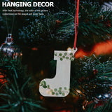 Set of 10 Christmas Tree Pendants Xmas Blank Sublimation Ornaments